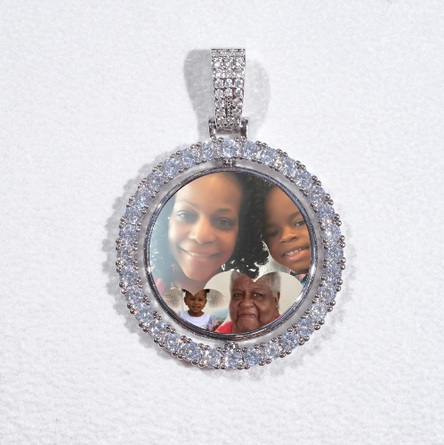 3D Spinning 2-Faced Custom Picture Pendant