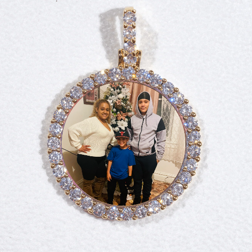 3D CIRCLE CUSTOM PICTURE PENDANT SMALL SIZE