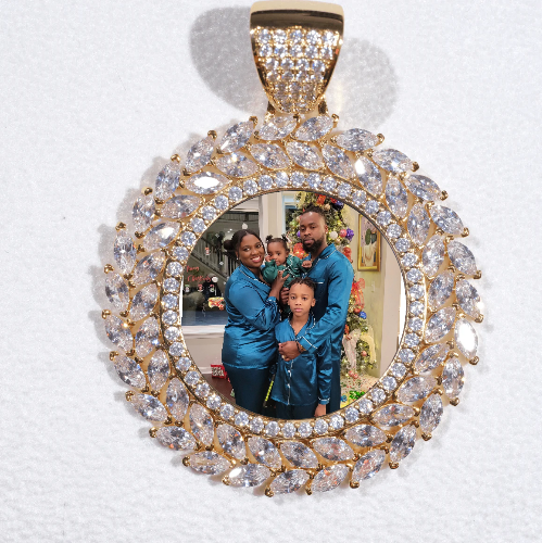 Large 3D Wheat Ear Custom Picture Pendant