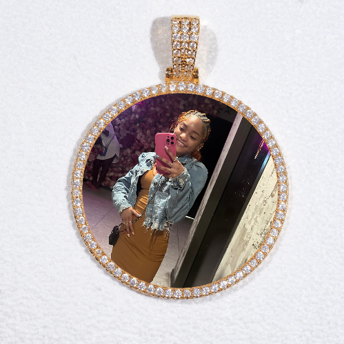MEDIUM 3D CIRCLE CUSTOM PICTURE PENDANT