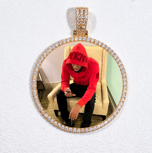 MEDIUM 3D CIRCLE CUSTOM PICTURE PENDANT