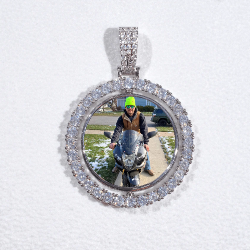 3D Spinning 2-Faced Custom Picture Pendant