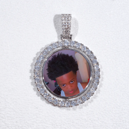 3D Spinning 2-Faced Custom Picture Pendant