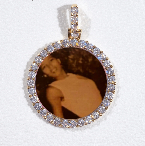 3D CIRCLE CUSTOM PICTURE PENDANT SMALL SIZE