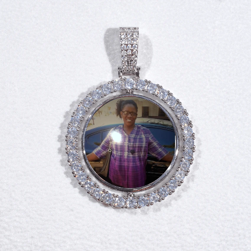 3D Spinning 2-Faced Custom Picture Pendant