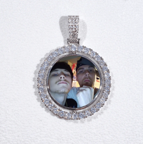 3D Spinning 2-Faced Custom Picture Pendant