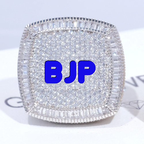 CUSTOM LETTER 3D ICED RING