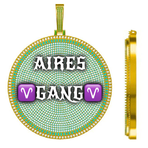 CUSTOM LETTER NECKLACE 3D BIG DISC