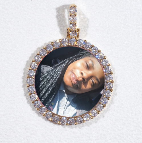 3D CIRCLE CUSTOM PICTURE PENDANT SMALL SIZE