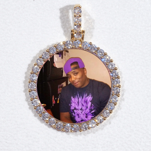 3D CIRCLE CUSTOM PICTURE PENDANT SMALL SIZE