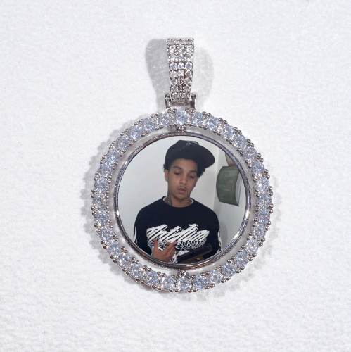 3D Spinning 2-Faced Custom Picture Pendant