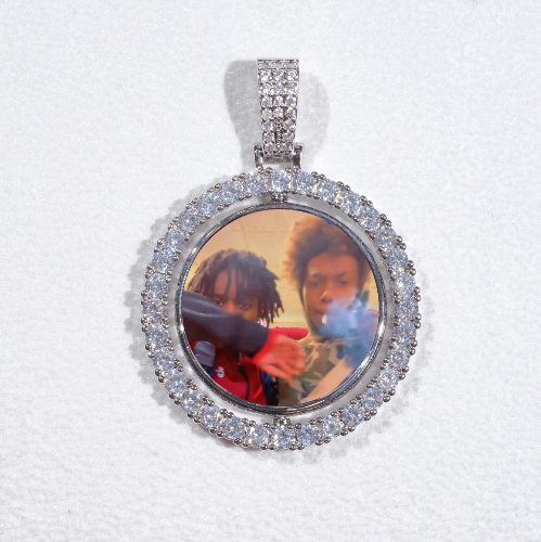 3D Spinning 2-Faced Custom Picture Pendant