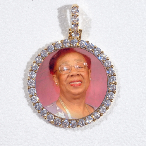 3D CIRCLE CUSTOM PICTURE PENDANT SMALL SIZE