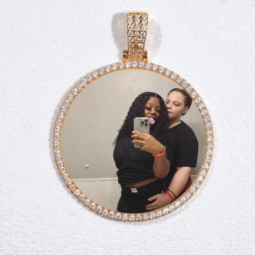 MEDIUM 3D CIRCLE CUSTOM PICTURE PENDANT