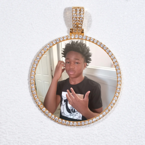 MEDIUM 3D CIRCLE CUSTOM PICTURE PENDANT
