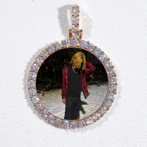 3D CIRCLE CUSTOM PICTURE PENDANT SMALL SIZE
