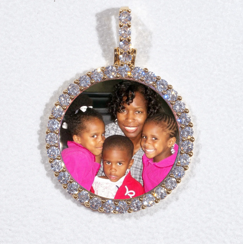 3D CIRCLE CUSTOM PICTURE PENDANT SMALL SIZE