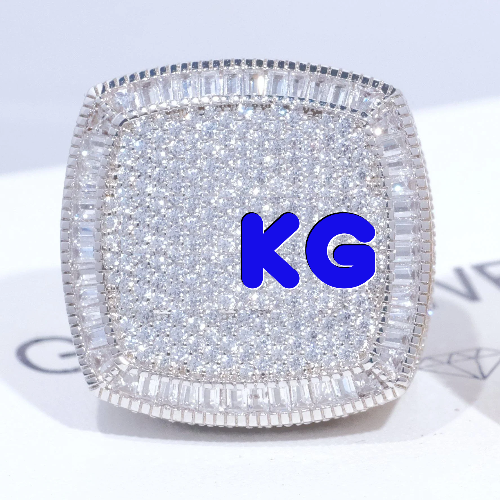 CUSTOM LETTER 3D ICED RING