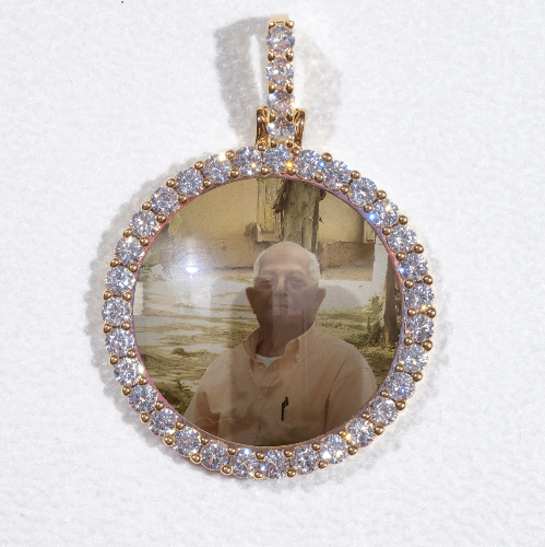 3D CIRCLE CUSTOM PICTURE PENDANT SMALL SIZE