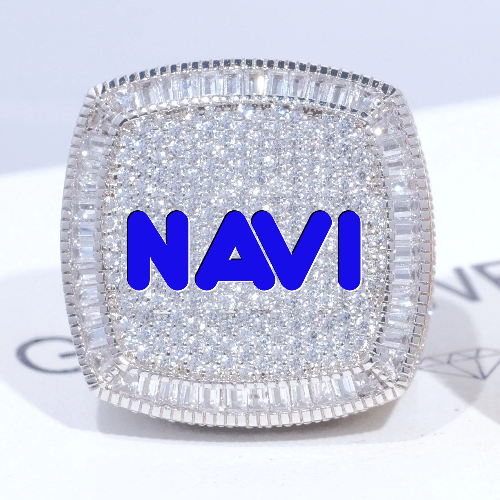CUSTOM LETTER 3D ICED RING
