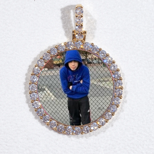 3D CIRCLE CUSTOM PICTURE PENDANT SMALL SIZE