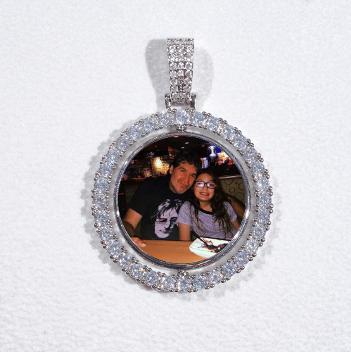 3D Spinning 2-Faced Custom Picture Pendant
