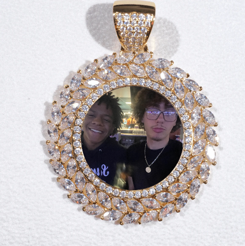 Large 3D Wheat Ear Custom Picture Pendant