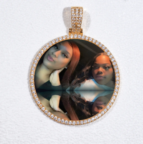 MEDIUM 3D CIRCLE CUSTOM PICTURE PENDANT