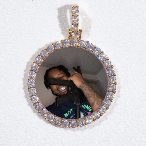 3D CIRCLE CUSTOM PICTURE PENDANT SMALL SIZE