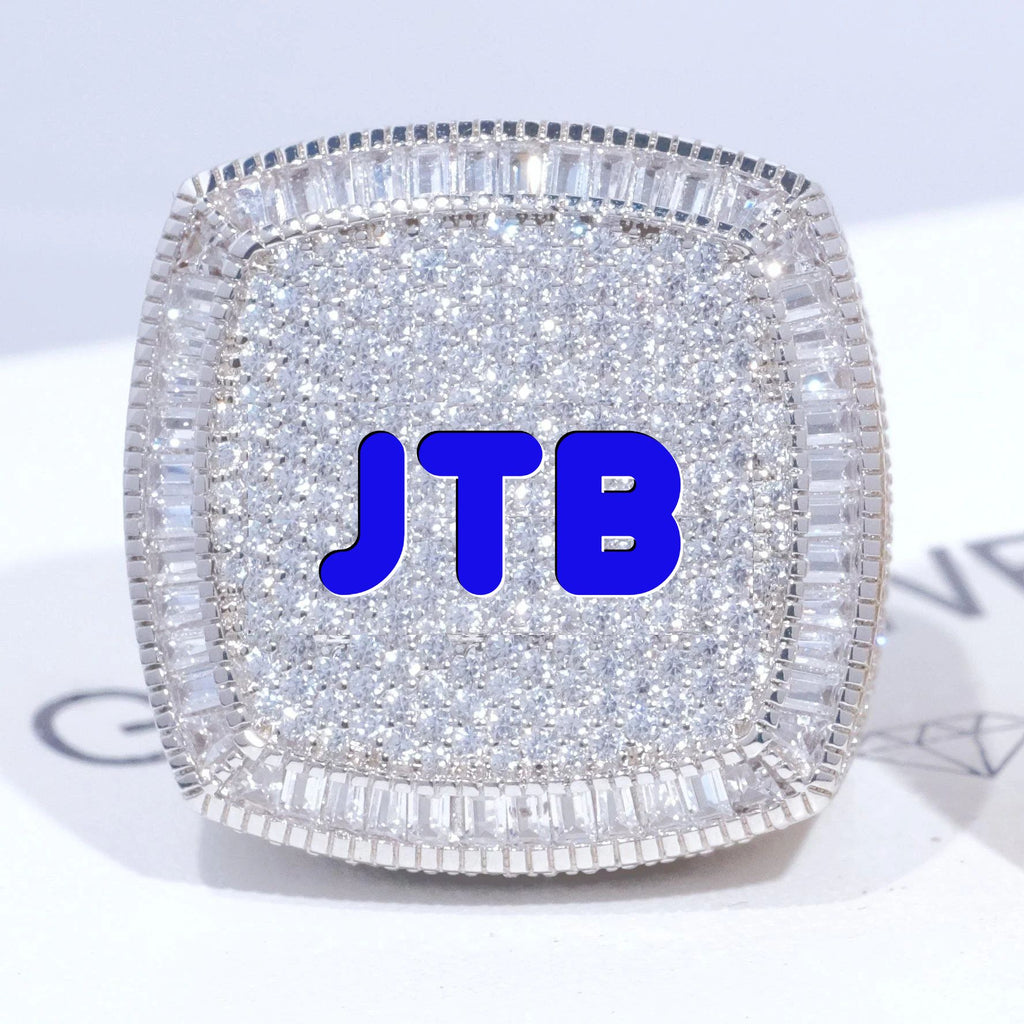CUSTOM LETTER 3D ICED RING