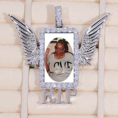 RIP WING 3D CUSTOM PICTURE PENDANT