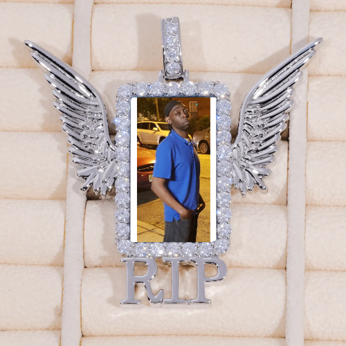 RIP WING 3D CUSTOM PICTURE PENDANT