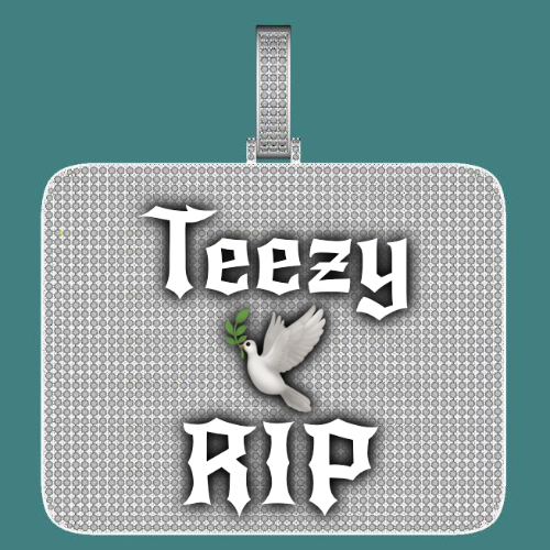 CUSTOM LETTER NECKLACE 3D BIG SQUARE