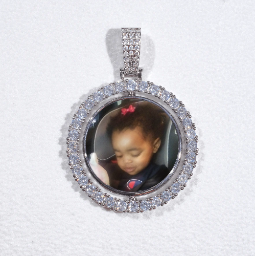 3D Spinning 2-Faced Custom Picture Pendant
