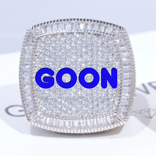 CUSTOM LETTER 3D ICED RING