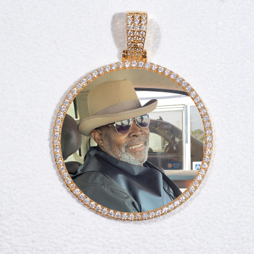 MEDIUM 3D CIRCLE CUSTOM PICTURE PENDANT