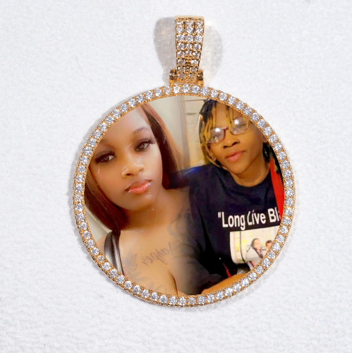 MEDIUM 3D CIRCLE CUSTOM PICTURE PENDANT