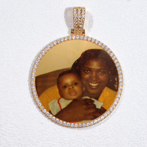 MEDIUM 3D CIRCLE CUSTOM PICTURE PENDANT