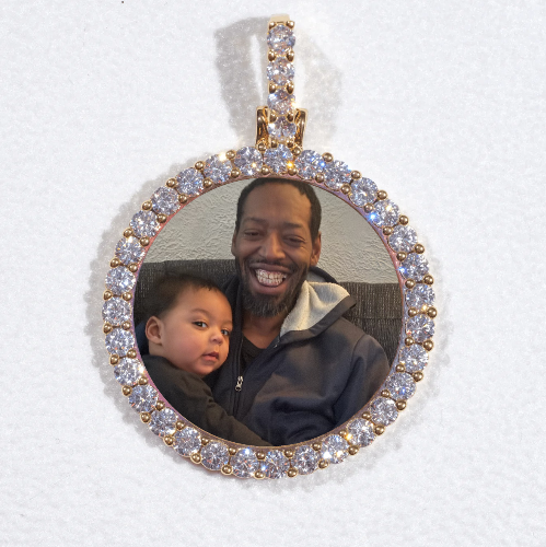 3D CIRCLE CUSTOM PICTURE PENDANT SMALL SIZE
