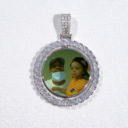 3D Spinning 2-Faced Custom Picture Pendant