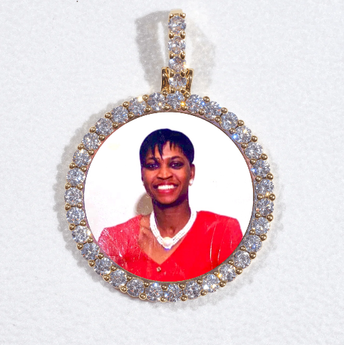 3D CIRCLE CUSTOM PICTURE PENDANT SMALL SIZE