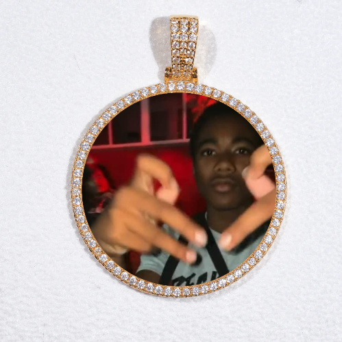 MEDIUM 3D CIRCLE CUSTOM PICTURE PENDANT
