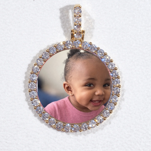 3D CIRCLE CUSTOM PICTURE PENDANT SMALL SIZE