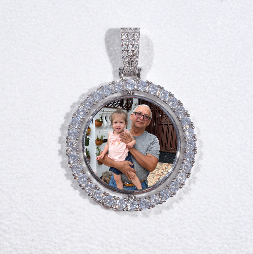 3D Spinning 2-Faced Custom Picture Pendant