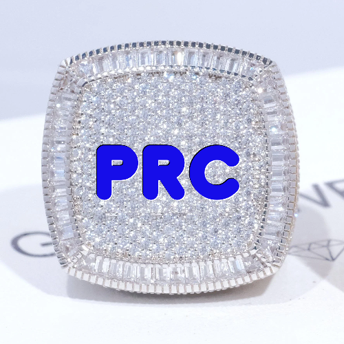 CUSTOM LETTER 3D ICED RING