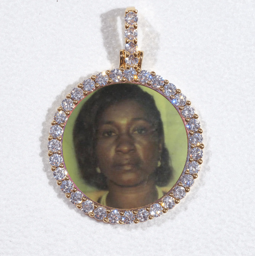 3D CIRCLE CUSTOM PICTURE PENDANT SMALL SIZE