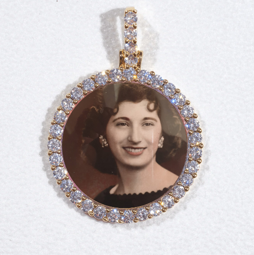 3D CIRCLE CUSTOM PICTURE PENDANT SMALL SIZE