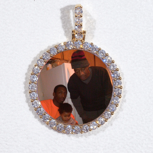 3D CIRCLE CUSTOM PICTURE PENDANT SMALL SIZE