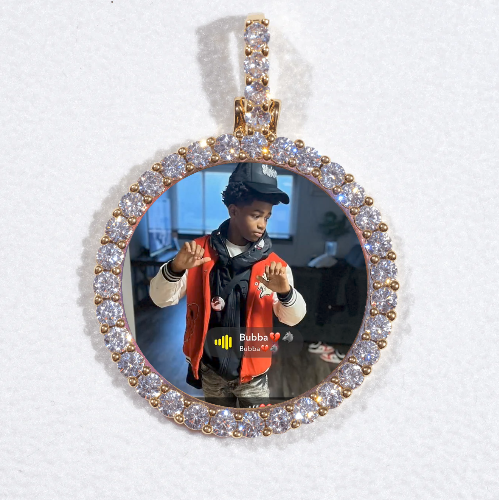 3D CIRCLE CUSTOM PICTURE PENDANT SMALL SIZE