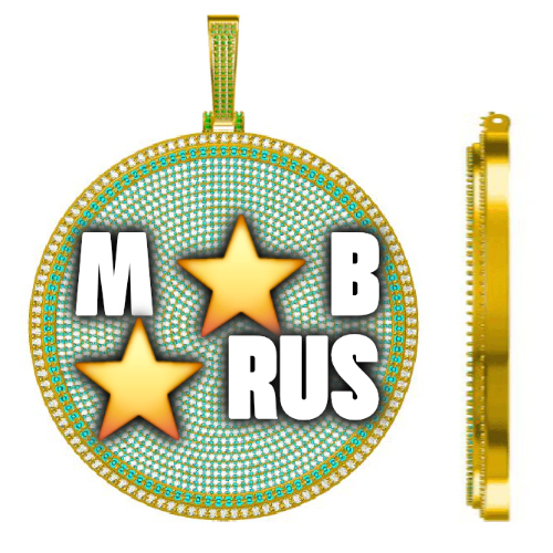 CUSTOM LETTER NECKLACE 3D BIG DISC